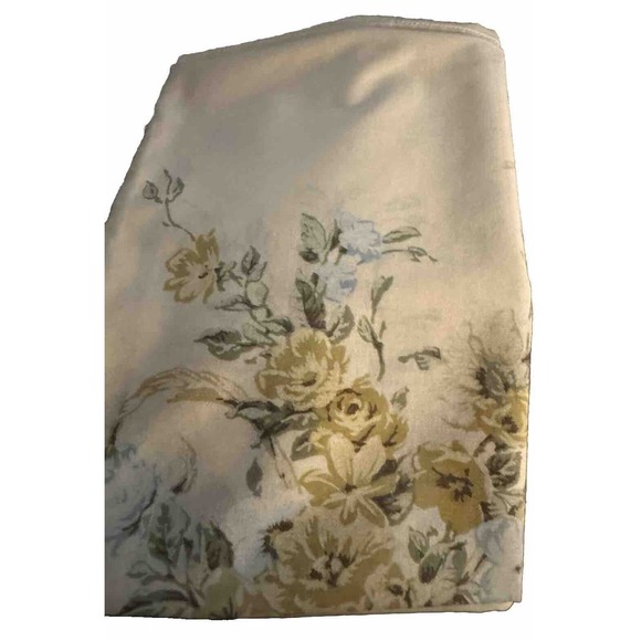 Vintage JP Stevens UTICA Yellow Rose 100% Cotton Pillow Case Victorian Style - Picture 2 of 10